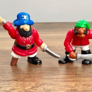 VINTAGE 1994 Fischer Price Great Adventure Pirates Captain Mate Action Figures